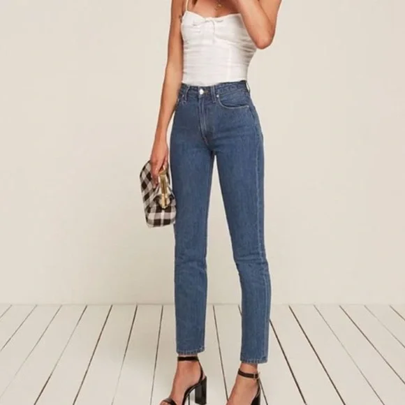 Reformation Julia High Cigarette Jeans - Picture 1 of 4